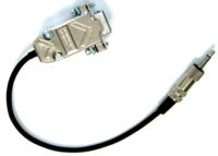 Adapter Cable; 9-pin female D-shell to 3.5 mm Plug
