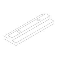 3 3/4 inch mounting rail with two cap screws