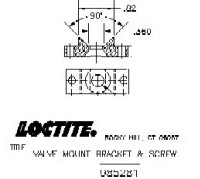 Bracket Mounting Kit for 98009, 98013, 1730181, 98520, or 98084 valves