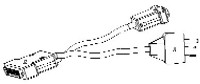 Interface Cable for obsolete SCARA; 25-pin female to 3-pin male or 9-pin D male connectors