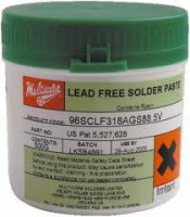 Multicore LF318 No-Clean Solder Paste: Lead-Free 96S AGS88.5 500gJAR MB678
